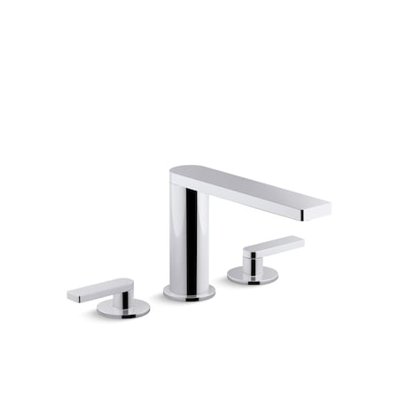 Composed Deck-Mount Bath Faucet With Lever Handles